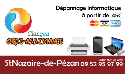 Dépannage informatique à Saint-Nazaire-de-Pézan