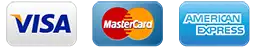 Cartes acceptées : Amex, VISA, MasterCard
